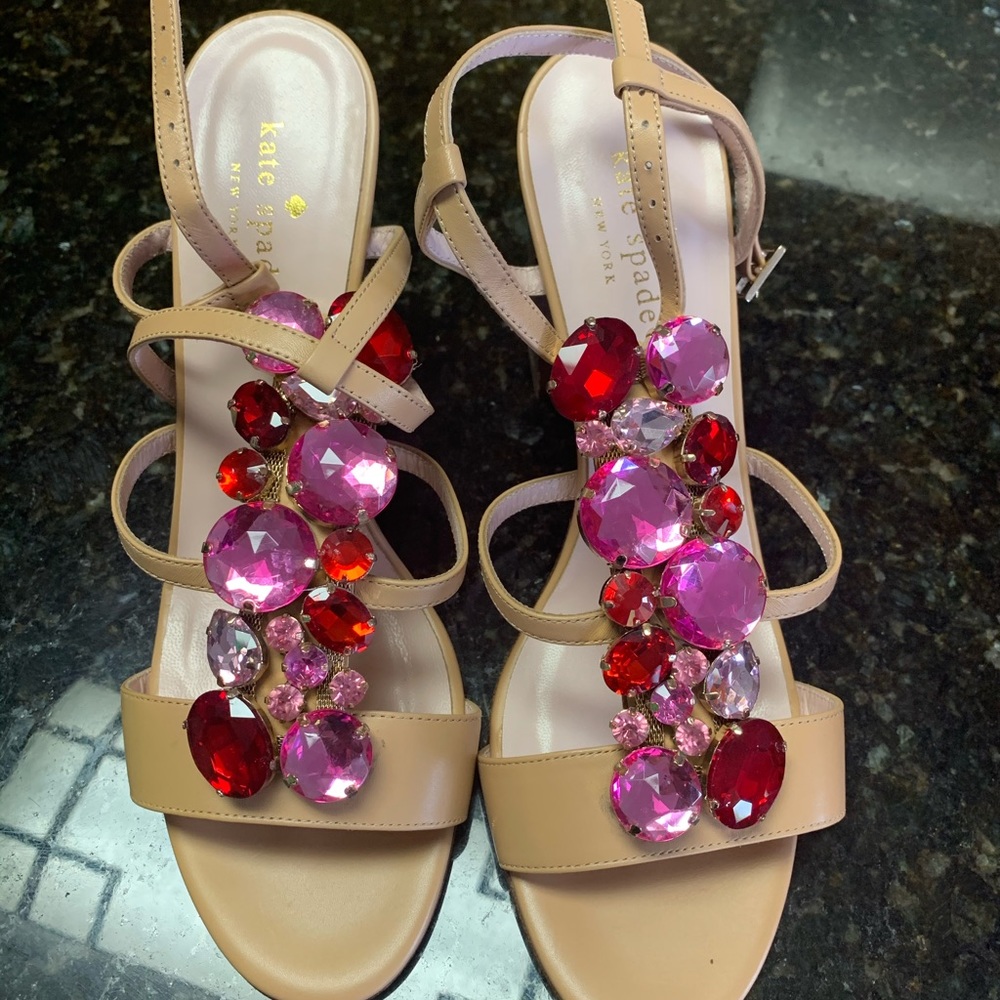 Kate Spade Natural Isabell Sling Back High Heels